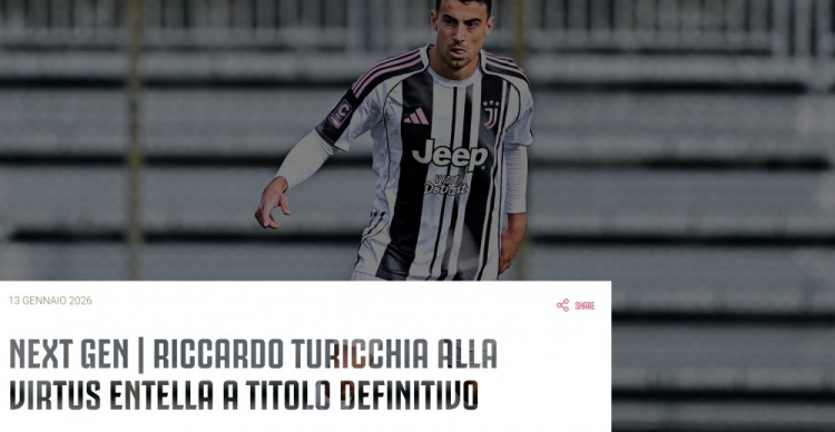 沙巴体育官网-官方：尤文新一代22岁左后卫里卡多·图里基亚转会至意乙恩特拉